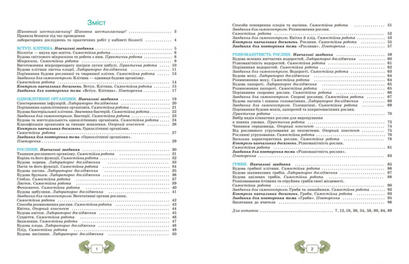 Біологія 6 клас Робочий зошит (2020) (Укр) Школяр (9789661650427) (462341) - Зображення 2
