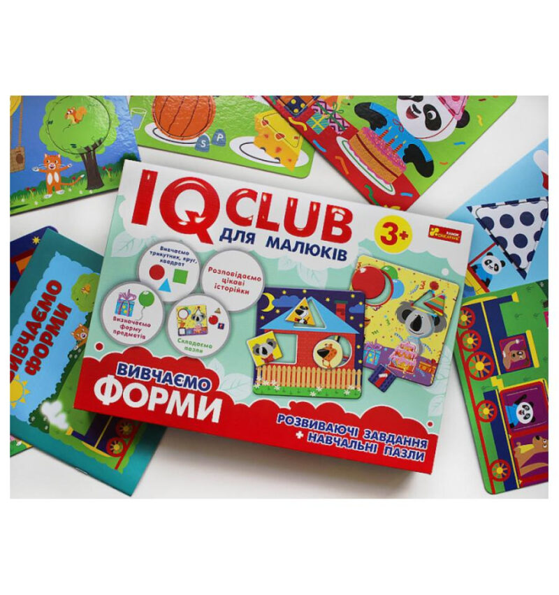 Навчальні пазли Вивчаємо форми IQ-club для дітей Ranok-Creative (4823076136826) (288705) - Зображення 2