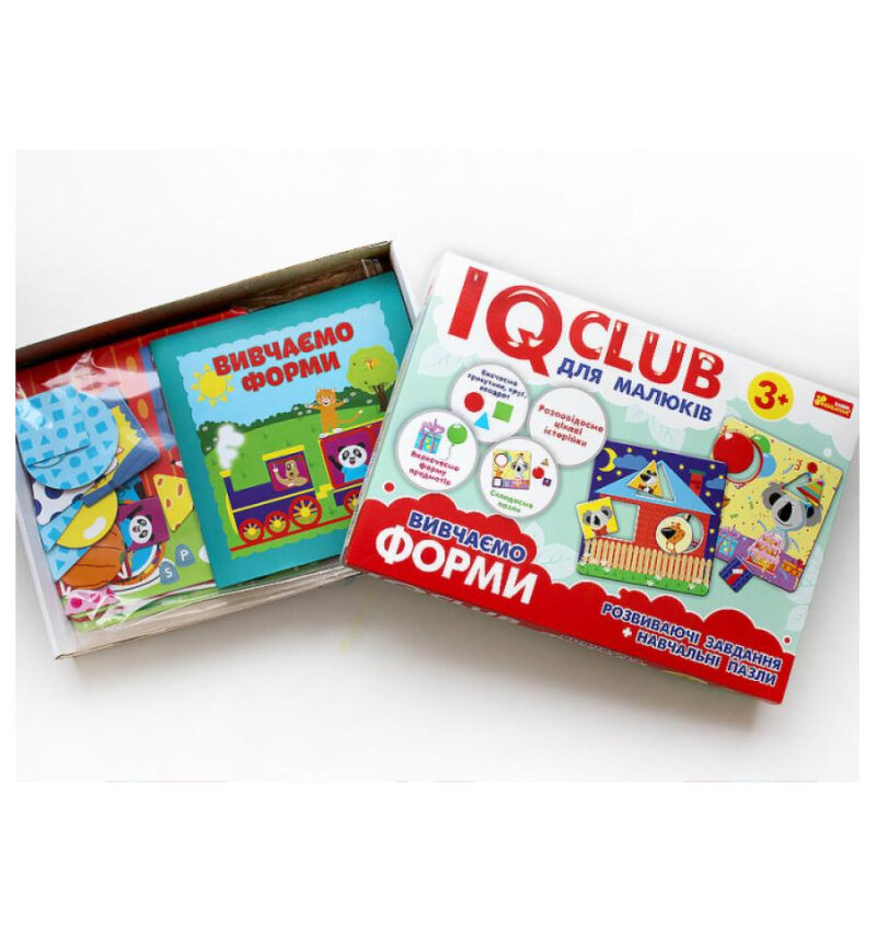Навчальні пазли Вивчаємо форми IQ-club для дітей Ranok-Creative (4823076136826) (288705) - Зображення 3