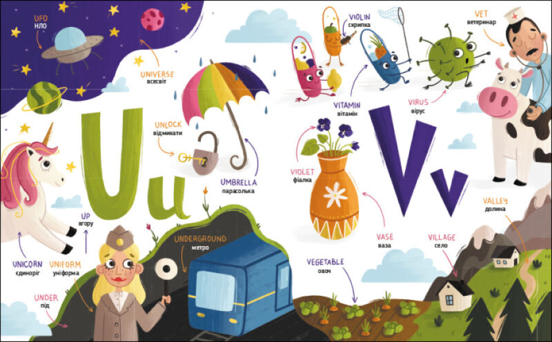 My Funny ABC Book. English for Kids. Коваль Н.М. (Укр/Англ) АРТ (9786170975966) (482770) - Зображення 4