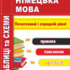 Німецька мова. Таблиці та схеми. Початковий і середній рівні. Грицюк І. (Укр/Нім) Підручники і посібники (9789660727229) (491545)