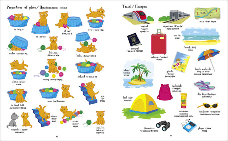 English for kids. Книжка англійських слів у малюнках. Коваль Н.М. (Укр/Англ) АРТ (9786170976093) (490626) - Зображення 5