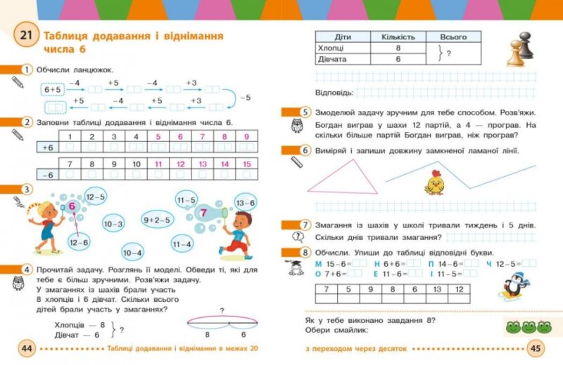 НУШ Математика 2 клас. Навчальний посібник для ЗЗСО. Частина 1. Богданович, Назаренко (Укр) Основа (9786170042613) (516082) - Зображення 2