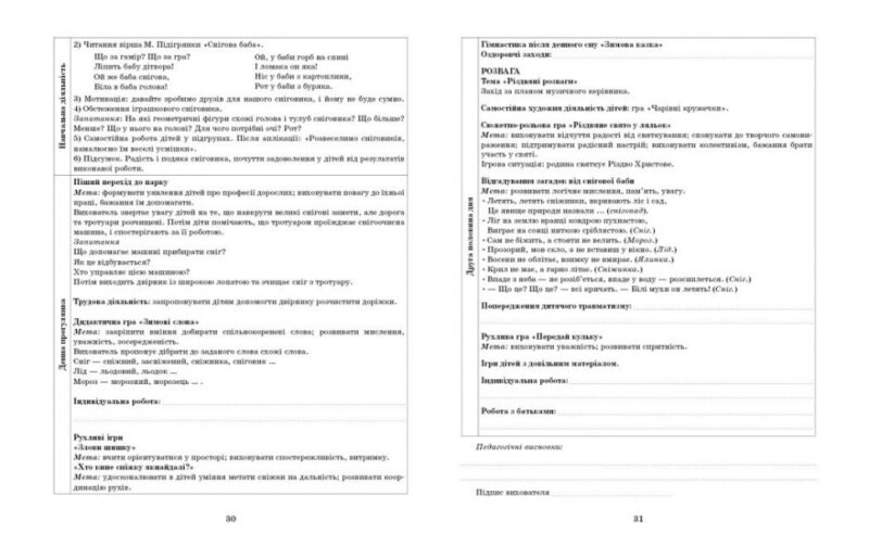 Розгорнутий календарний план. Січень. Молодший вік – Ванжа С.М., Христоєва Т.М. (Укр) Ранок (9786170976741) (523618) - Зображення 5