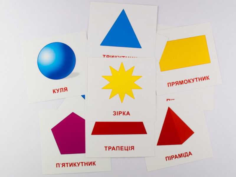 Картки міні Геометричні фігури (110х110 мм) Зірка 65797 (4826176340001) (286282) - Зображення 4