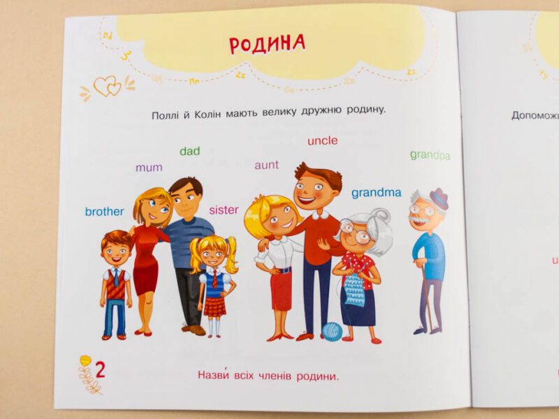 Англійська в наліпках: My family (у) Ранок Л761008У (9789667486839) (271202) - Зображення 4