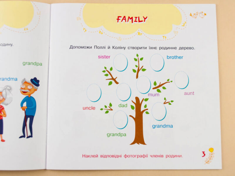Англійська в наліпках: My family (у) Ранок Л761008У (9789667486839) (271202) - Зображення 5