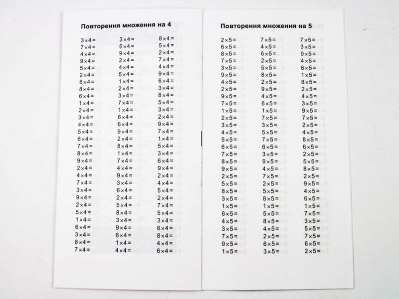 Найшвидший спосіб вивчити. Таблицю множення Зірка 66436 (9789663150444) (286152) - Зображення 6