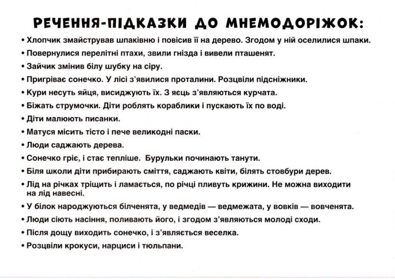 Мнемодоріжки Весна (Укр) Ранок (15222001У) (4823076143657) (311630) - Зображення 6