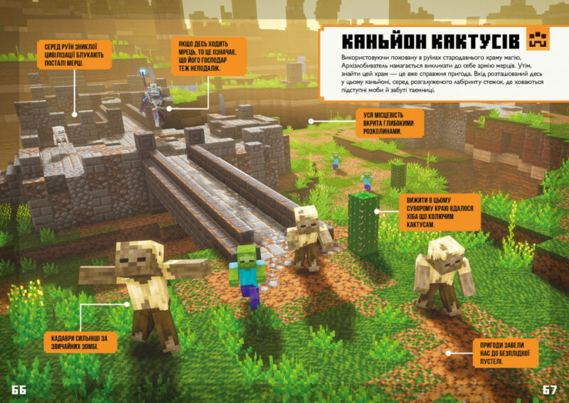 Minecraft. Dungeons Довідник Посібник для героїв (Укр) Артбукс (9786177688722) (437622) - Зображення 6