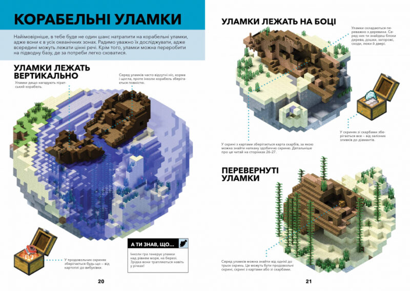 Minecraft. Довідник виживання в океані (Укр) Артбукс (9786177688739) (437623) - Зображення 3