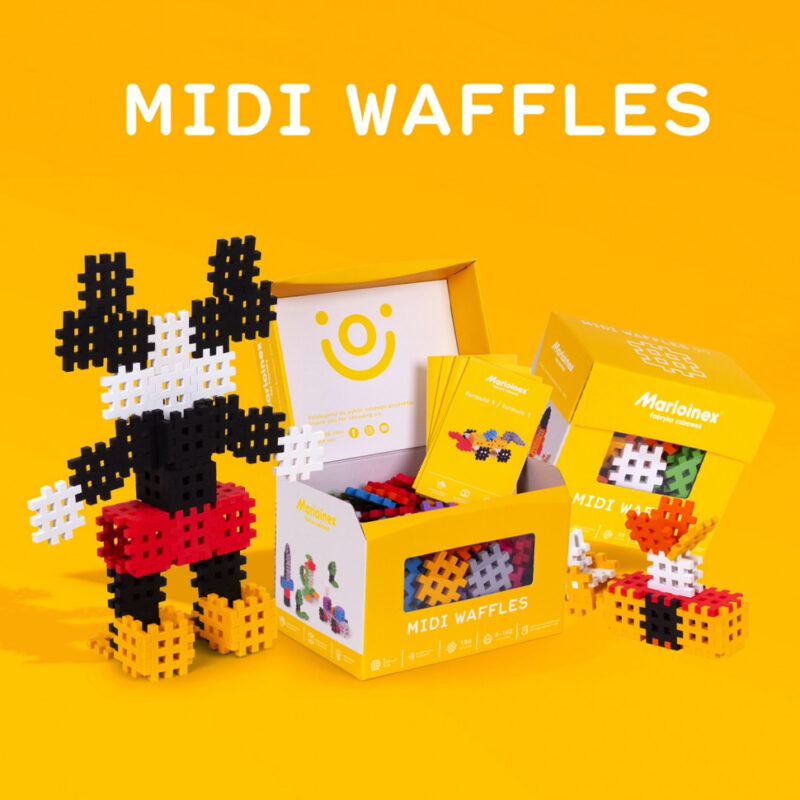 Конструктор MIDI WAFFLE (150 деталей) Marioinex (5903033903582) (439001) - Зображення 7