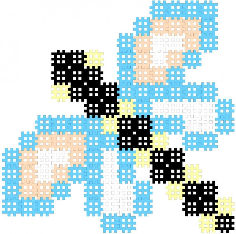 Конструктор MICRO WAFFLE "DRAGONFLY" СТРЕКОЗА (150 деталей) Marioinex (5903033903490) (438994) - Зображення 4