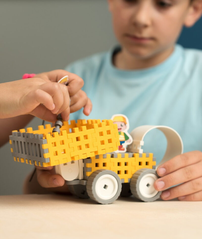 Конструктор MINI WAFFLE "BUILDER" БУДІВЕЛЬНИК (42 деталі) Marioinex (5903033902578) (438976) - Зображення 5