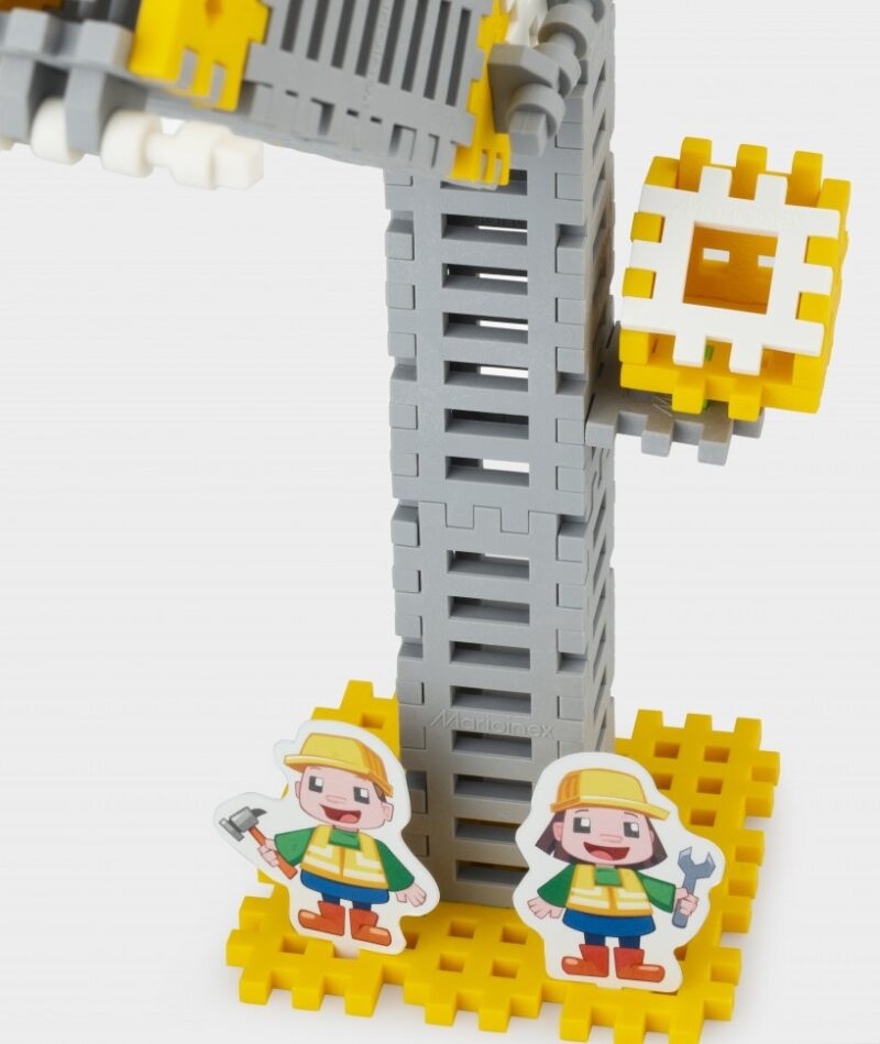 Конструктор MINI WAFFLE "BUILDER" БУДІВЕЛЬНИК (60 деталей) Marioinex (5903033902585) (438977) - Зображення 6