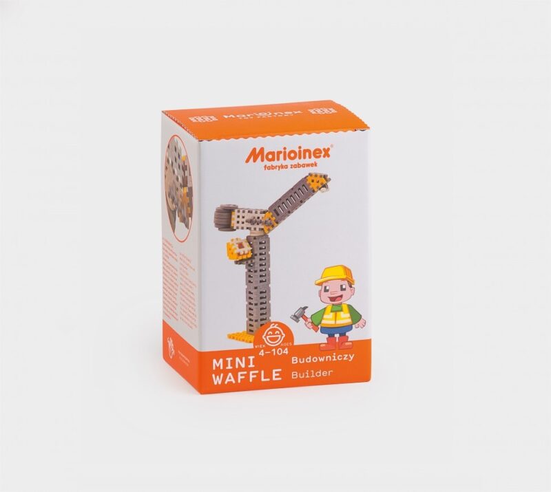 Конструктор MINI WAFFLE "BUILDER" БУДІВЕЛЬНИК (60 деталей) Marioinex (5903033902585) (438977) - Зображення 8