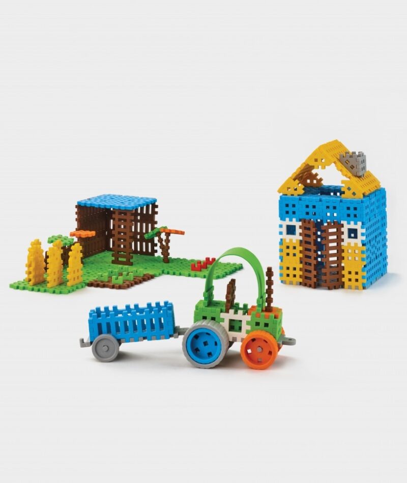 Конструктор MINI WAFFLE "FARMER" ФЕРМЕР (184 деталі) Marioinex (5903033902561) (438975) - Зображення 7