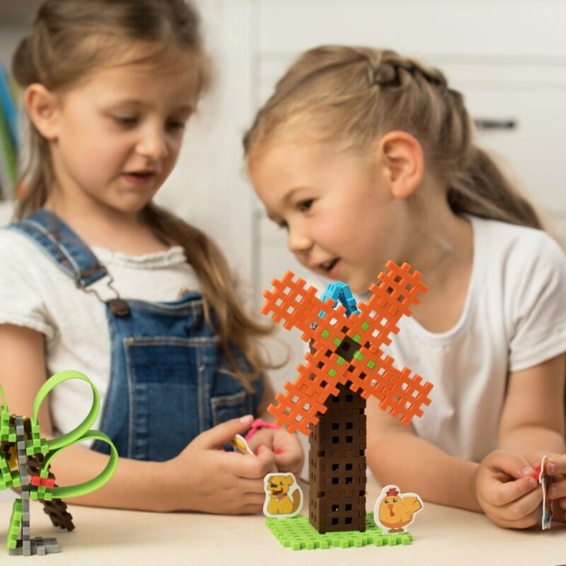Конструктор MINI WAFFLE "FARMER" ФЕРМЕР (57 деталей) Marioinex (5903033902547) (438973) - Зображення 6