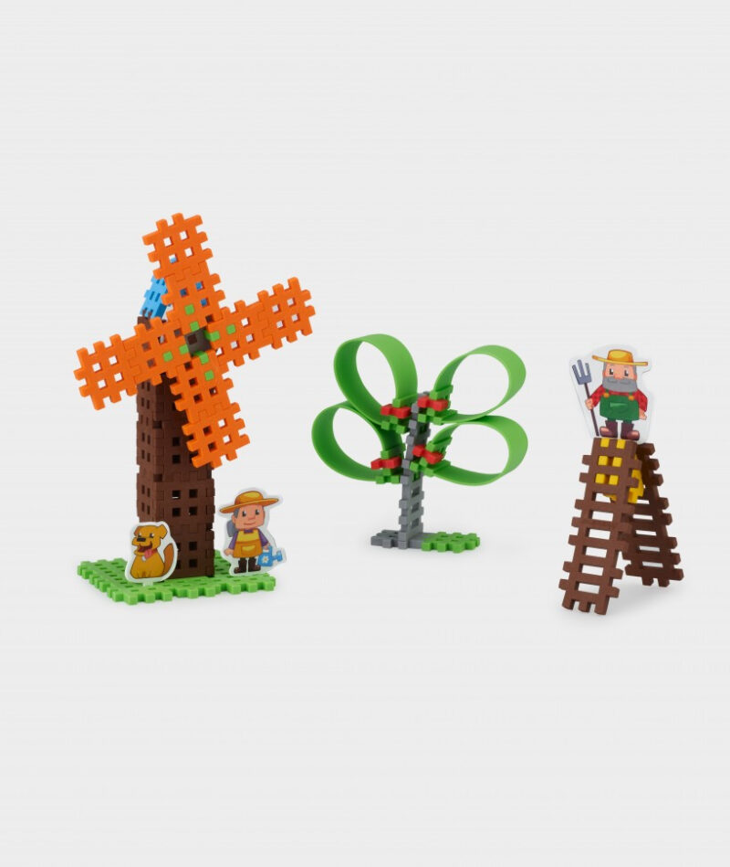 Конструктор MINI WAFFLE "FARMER" ФЕРМЕР (57 деталей) Marioinex (5903033902547) (438973) - Зображення 7
