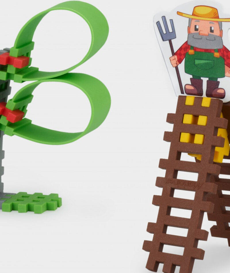 Конструктор MINI WAFFLE "FARMER" ФЕРМЕР (57 деталей) Marioinex (5903033902547) (438973) - Зображення 8