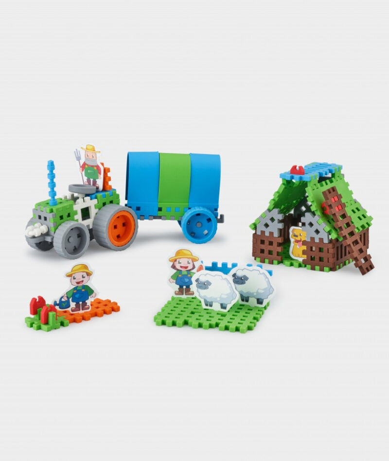 Конструктор MINI WAFFLE "FARMER" ФЕРМЕР (83 деталі) Marioinex (5903033902554) (438974) - Зображення 8