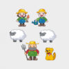 Конструктор MINI WAFFLE "FARMER" ФЕРМЕР (83 деталі) Marioinex (5903033902554) (438974) - Зображення 10