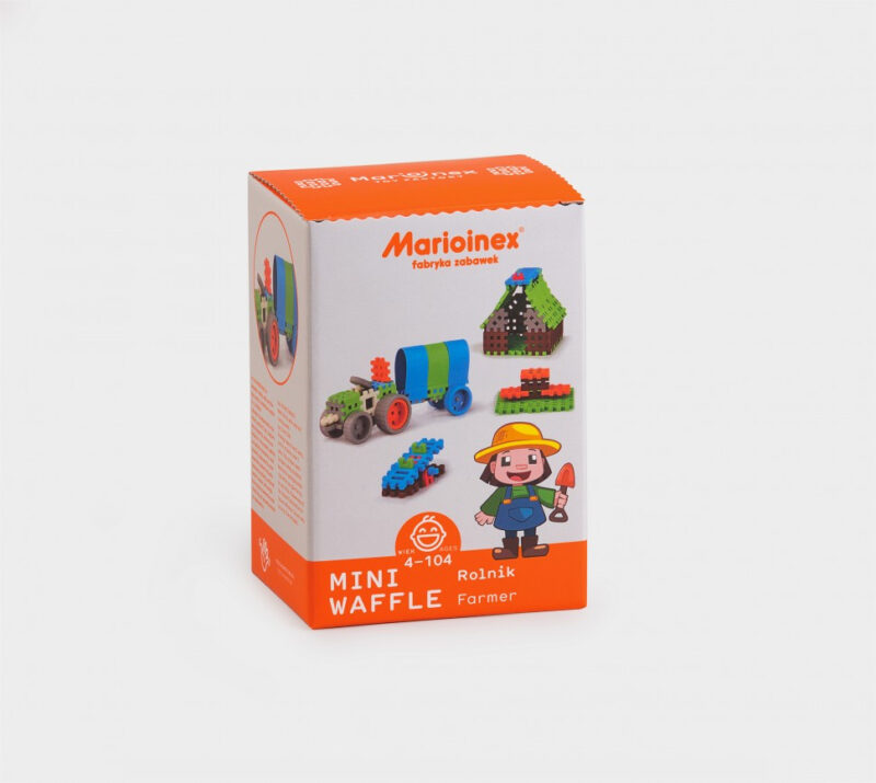 Конструктор MINI WAFFLE "FARMER" ФЕРМЕР (83 деталі) Marioinex (5903033902554) (438974) - Зображення 11