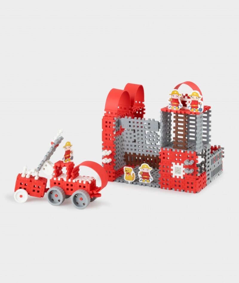 Конструктор MINI WAFFLE "FIREMAN" ПОЖЕЖНИК (163 деталі) Marioinex (5903033902530) (438972) - Зображення 7