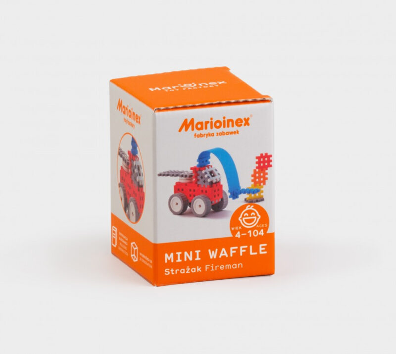 Конструктор MINI WAFFLE "FIREMAN" ПОЖЕЖНИК (38 деталей) Marioinex (5903033902516) (438970) - Зображення 9