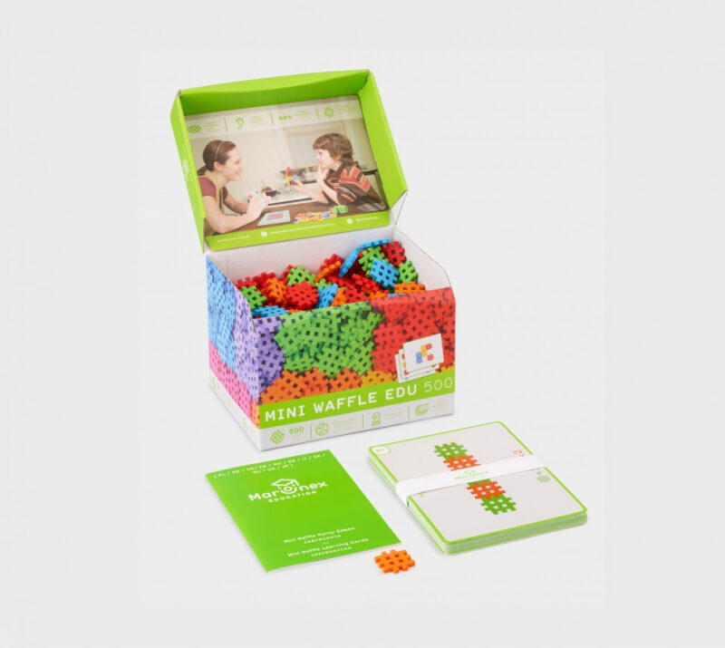 Конструктор MINI WAFFLE EDU з картками (500 деталей) Marioinex (5903033902431) (438969) - Зображення 8