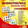 Мнемотаблиці. Вивчаємо вірші. Старший вік. Сучасна дошкільна освіта (Укр) Гноінська О. В. О134204У Ранок (9789667500108) (352397)