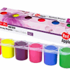 Фарба неонова по тканині 25 ml 6 кольорів в спайці. Red Apple (8698954032301) (460937) - Зображення 2
