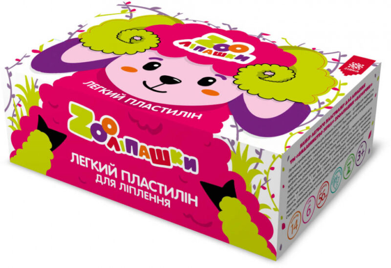 Пластилін легкий ZOOліпашки Баранчик (шоу-бокс 14 кольорів, 56 стіків по 6 г) Зірка 140213 (2000001402139) (465312) - Зображення 6