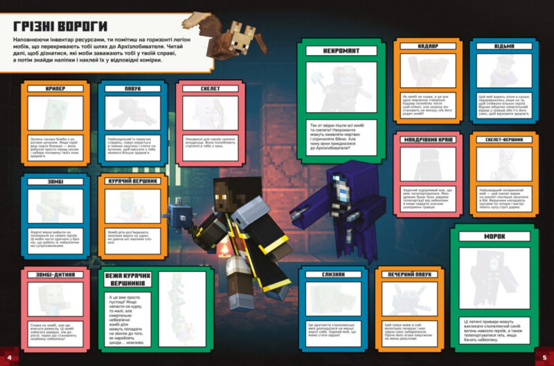 Minecraft. Dungeons. Стікербук (Укр) Артбукс (9786177940431) (467787) - Зображення 3