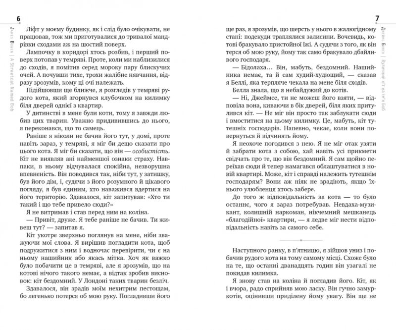 Вуличний кіт на ім’я Боб. Джеймс Бовен (Укр) Рідна мова (9789669175472) (437249) - Зображення 2