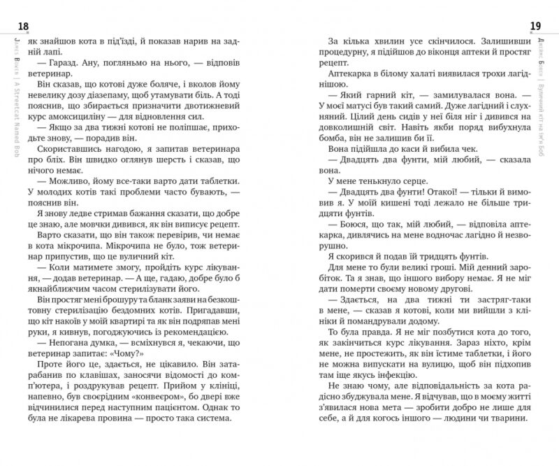 Вуличний кіт на ім’я Боб. Джеймс Бовен (Укр) Рідна мова (9789669175472) (437249) - Зображення 3