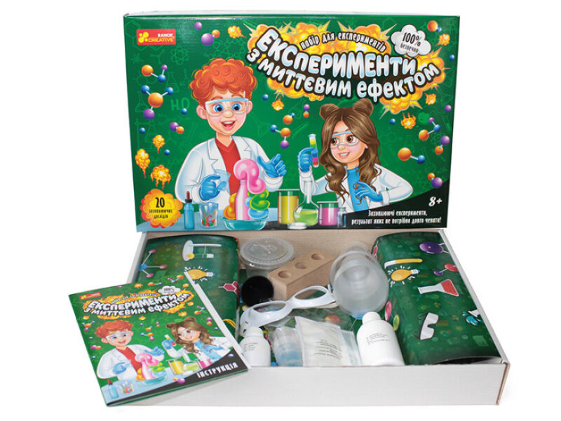 Експерименти з миттєвим ефектом. Набір для експериментів (Укр) Ranok-Creative (4823076146177) (349455) - Зображення 3