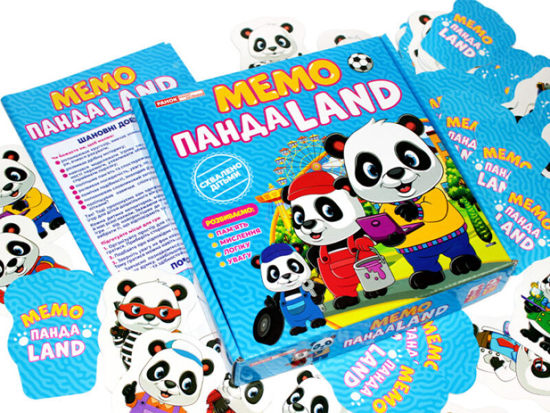 Гра Мемо. Панда LAND (Укр) Ранок (4823076151515) (467467) - Зображення 6