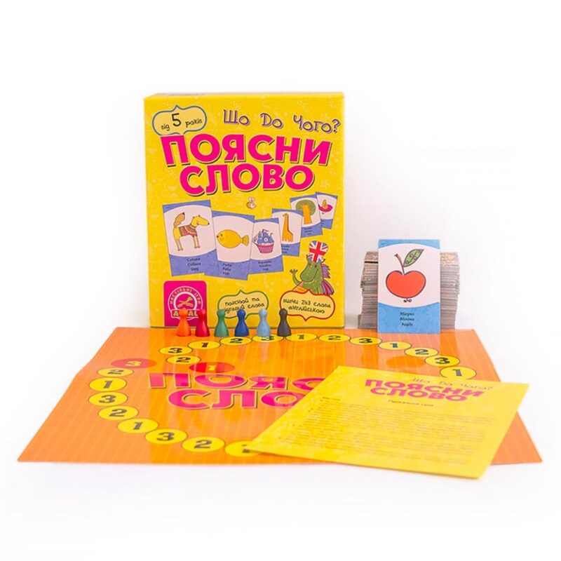Настільна гра Поясни слово. Що до чого? (Укр/Рос/Англ) Arial (4820059911289) (277758) - Зображення 3