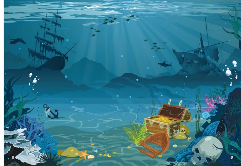 Книжка з наліпками Пірати (Укр) Кристал Бук (9789669369772) (342467) - Зображення 2