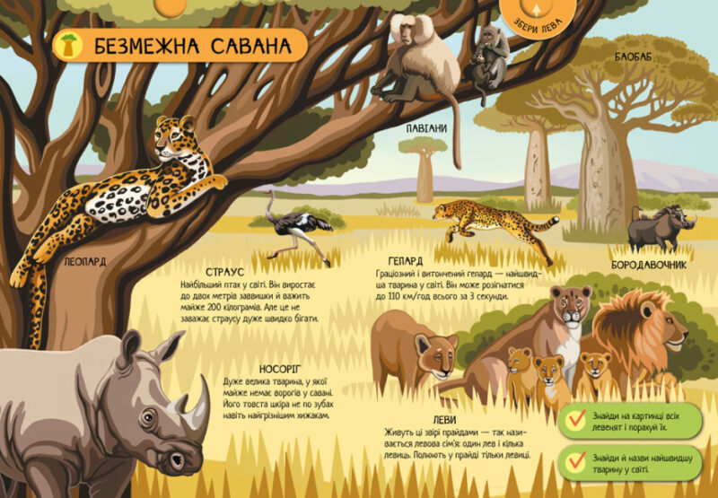 Тварини світу. Енциклопедія-конструктор. Толмачова А. (Укр) Ранок (9786170974723) (468658) - Зображення 4