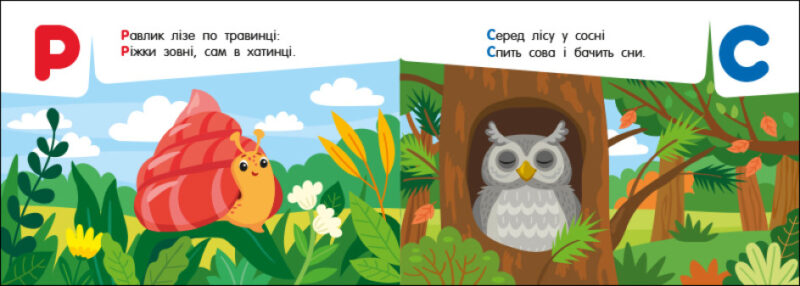 Абетка в лісі. Кишенькова абетка. Муренець О.Г. (Укр) Ранок (9789667510855) (484530) - Зображення 4