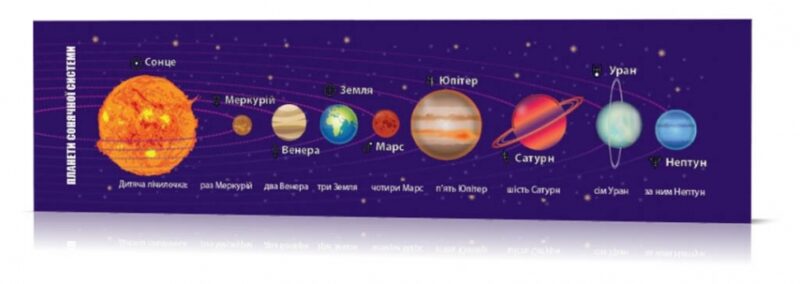 Закладка Комплект 30 шт. Сонячна система. Зірка 147923 (2000001479230) (487249)