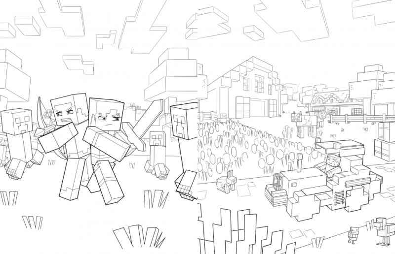 MINECRAFT Офіційна розмальовка пригод. (Укр) Артбук (9786175230541) (506429) - Зображення 2