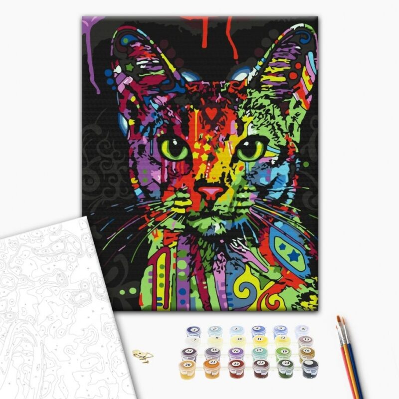Абісинська кішка. Картина за номерами 40х50 см (Укр) Brushme (9995482007955) (495967) - Зображення 2