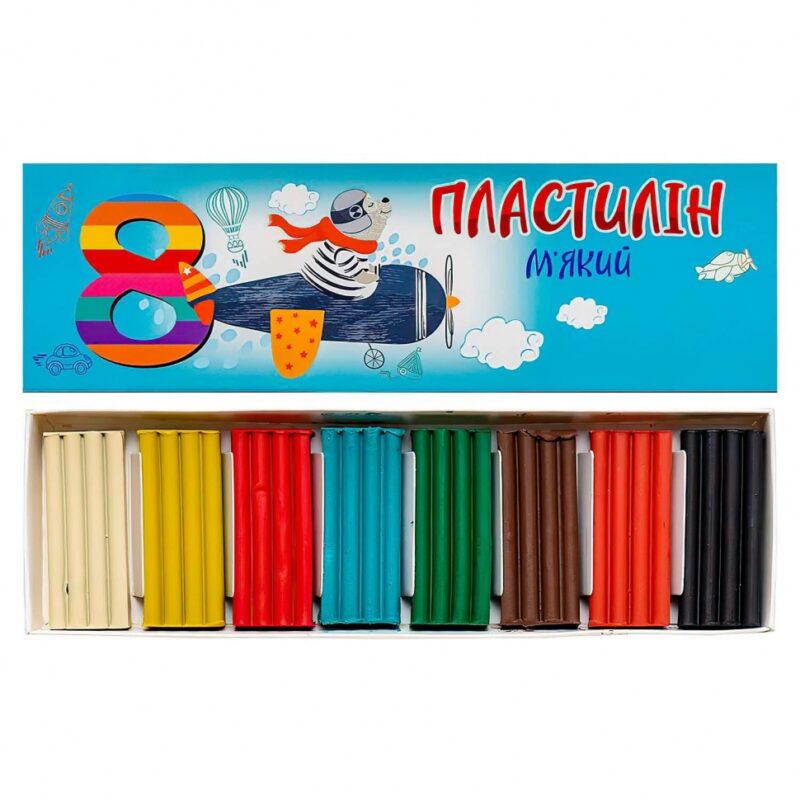 Пластилін. 8 кольорів (Укр) Jumbі (4820274630033) (496344)