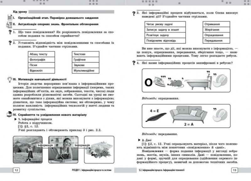 НУШ Інформатика 5 клас. Розробки уроків (до підр. Бондаренко О.О. та ін.) (Укр) Ранок (9786170991737) (520085) - Зображення 6