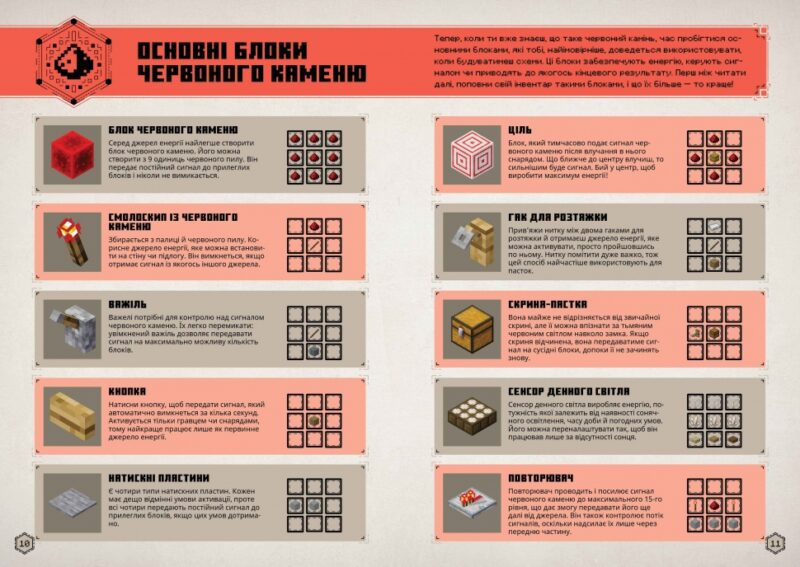 Minecraft. Посібник з червоного каменю. Томас Макбраєн (Укр) Артбукс (9786175231548) (524239) - Зображення 3