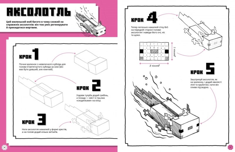 Minecraft. Як малювати. Джо Мак-Ларен (Укр) Артбукс (9786175231258) (524241) - Зображення 4