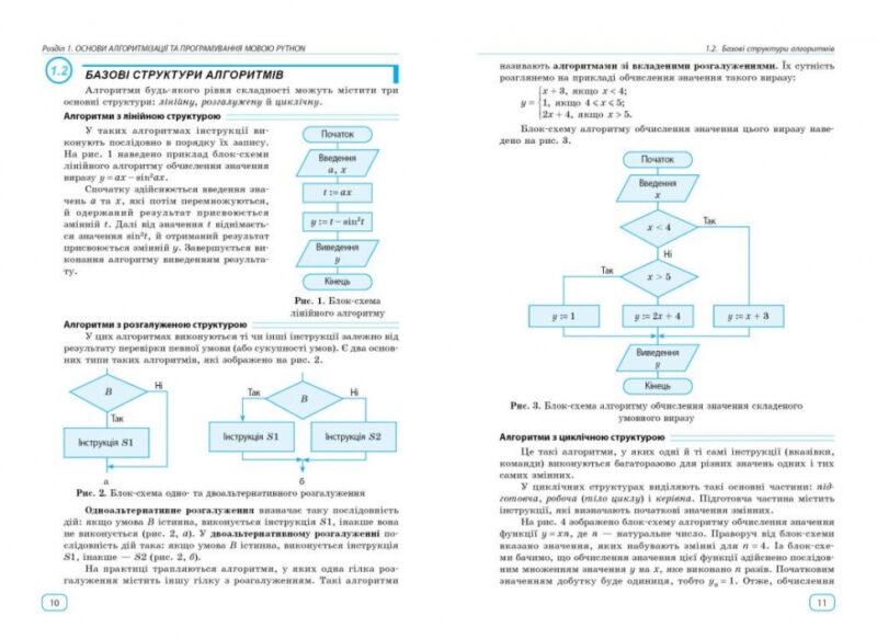 НУШ Інформатика. Основи алгоритмізації і програмування мовою Python. Руденко В. Д., Жугастров О. О. (Укр) Ранок (9786170992772) (522455) - Зображення 2